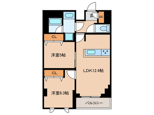 ロイジェント志村坂上の物件間取画像